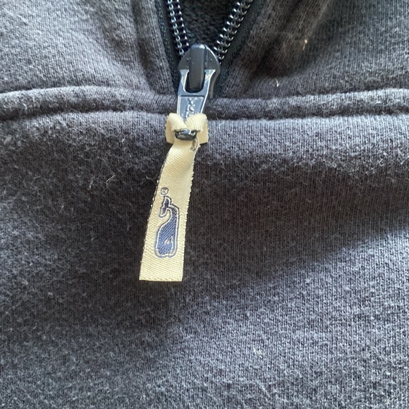 Men’s navy blue vineyard vines 1/4 zip Sherpa pull over - Picture 3 of 4